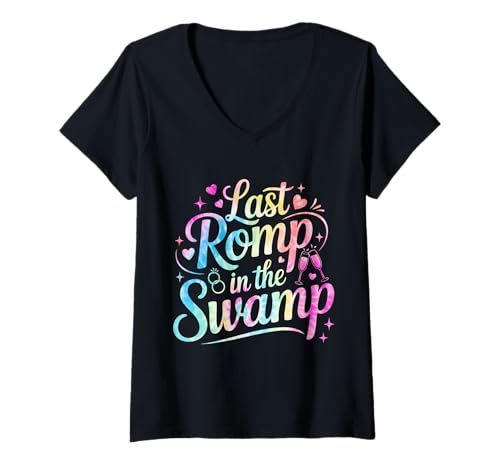 Damen Last Romp In The Swamp T-Shirt mit V-Ausschnitt von Last Romp In The Swamp Shirt