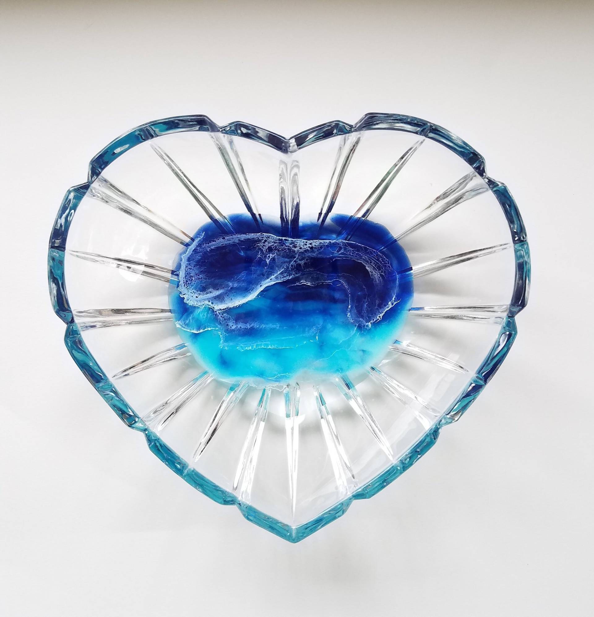 Herzförmige Schmuckschale, Harz Und Glas, Ozean Inspiriert, Strand, Schmuck Ringschale, Lustige Form, Funktionale Kunst, Wohndekor Herzförmige Schmuckschale, Harz Und Glas, Ozean Inspiriert, Strand, Schmuck Ringschale, Lustige Form, Funktionale Kunst, Wohndekor von LastStop