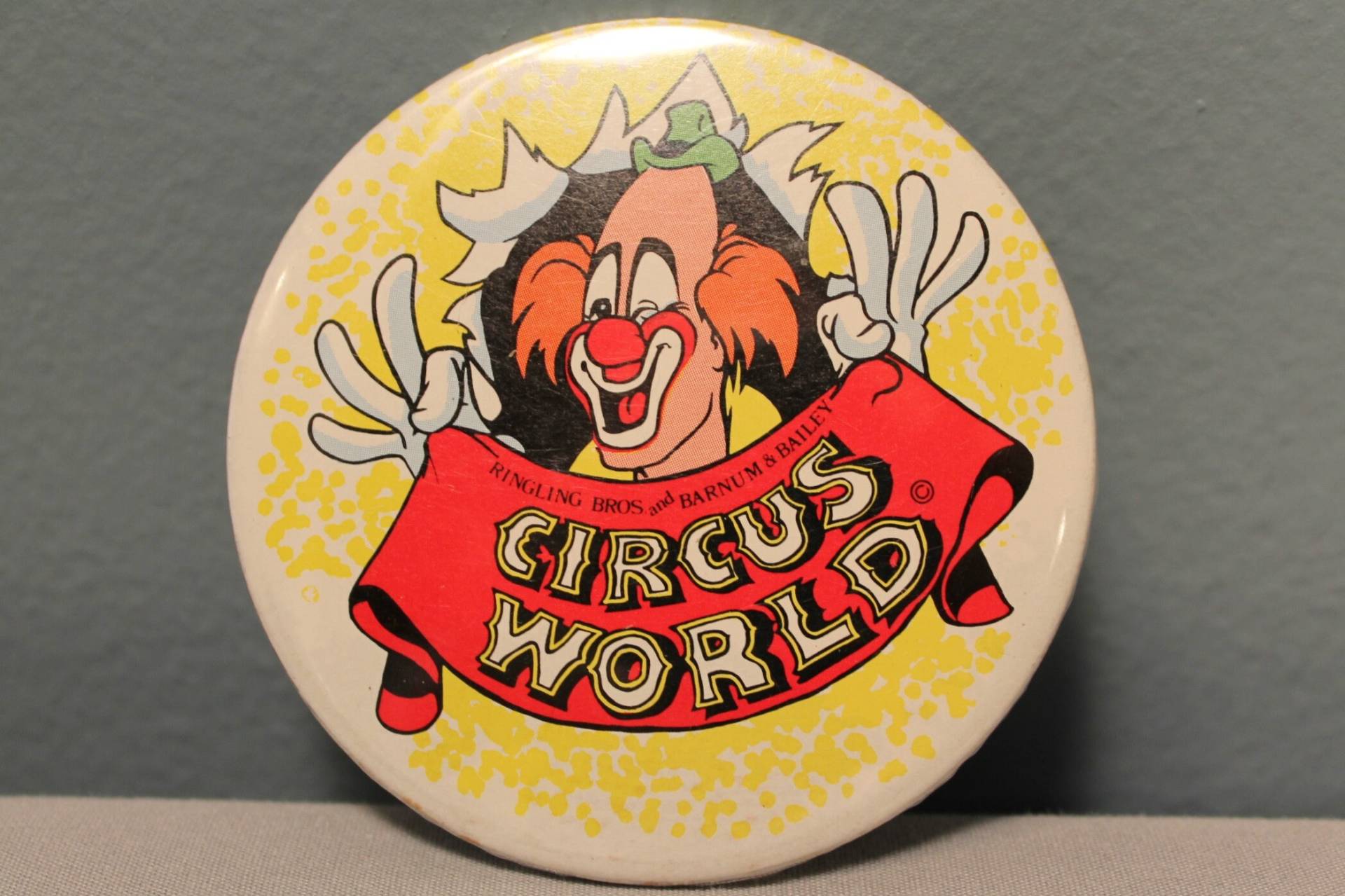 Vintage 1978 Ringling Barnum & Baily Circus World 3" Pin-Back Button Rn#22439 Made in The Usa von LastWordThreads