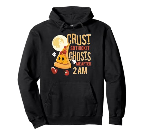 Crust So Thick It Ghosts Me Lustiger Pizzaschieber Männer Frauen Pullover Hoodie Crust So Thick It Ghosts Me Lustiger Pizzaschieber Männer Frauen Pullover Hoodie von Late Night Thick Crust Pizza Humor Streetwear Co.