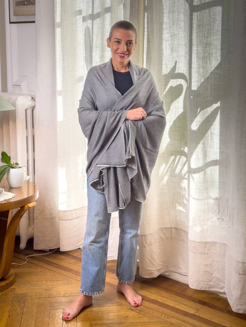 Großer Schal Aus 100 % Dickem Kaschmir - Plaid Stola Decke Weihnachtsgeschenk Großer Schal Aus 100 % Dickem Kaschmir - Plaid Stola Decke Weihnachtsgeschenk von LatelierDeSonja