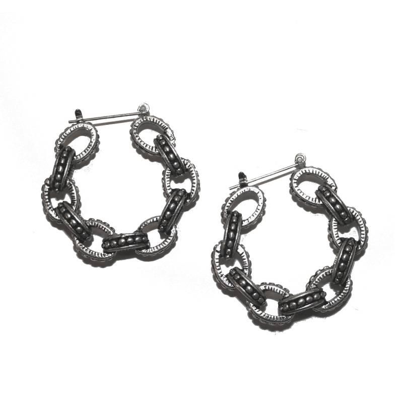 Vintage Kette Hoops - Creolen Unikat 80Er 90Er Jahre von LaterOperator