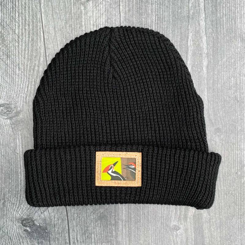 Helmspecht Mütze | Umweltfreundliche Wintermütze Hanf, Bio Baumwolle, Kork Vogel Geschenk von Laterzees