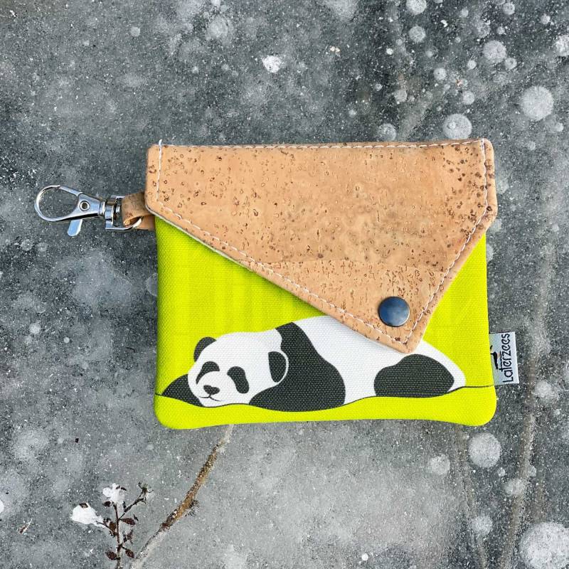 Panda Snap Geldbörse | Umweltfreundliche Keychain Wildtiere Geschenk von Laterzees