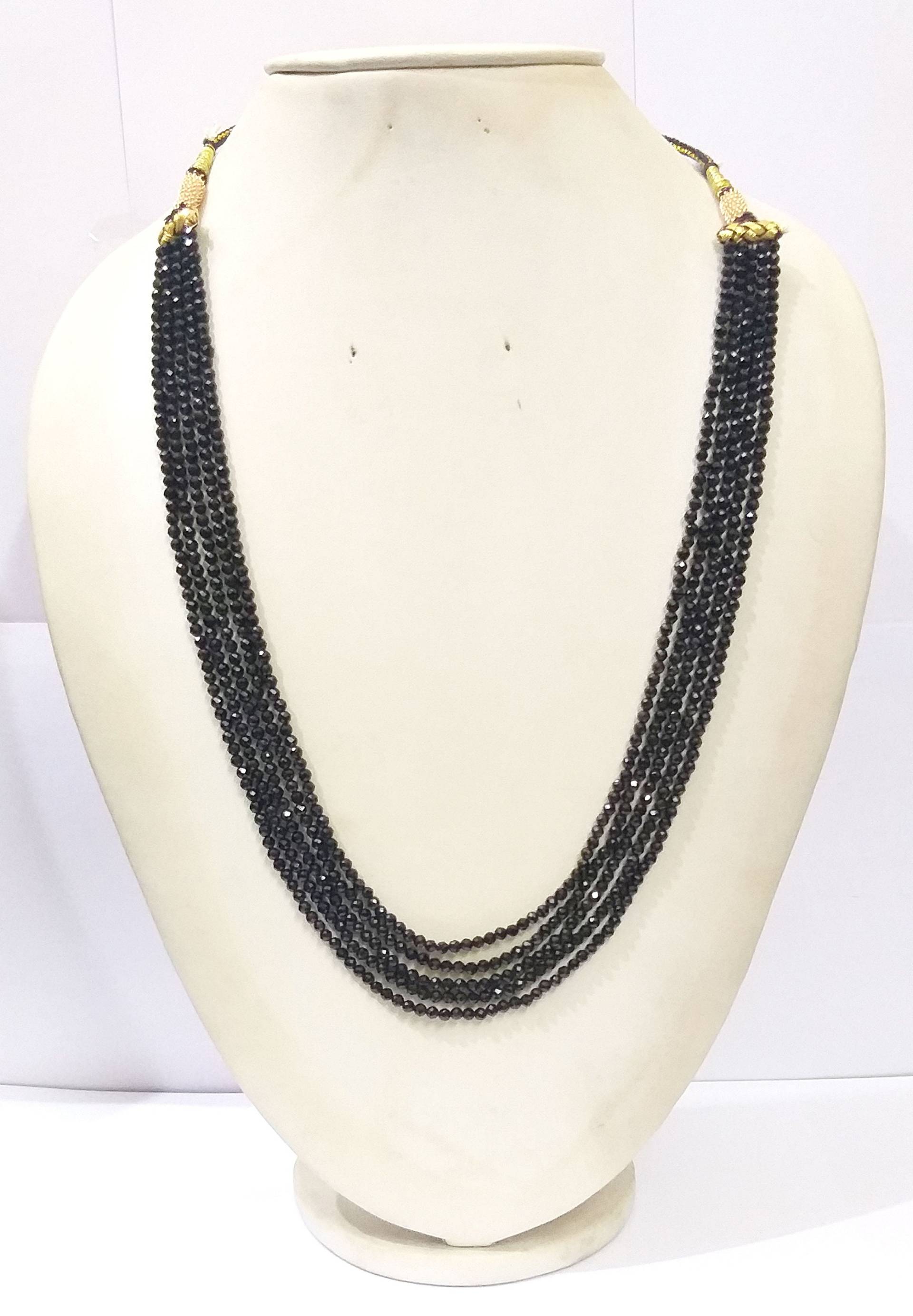 Aaa Schwarze Turmalin Kette, Natürlicher Edelstein 3-4mm Rondell Facettierte Perlen, Schwarzer 5 Strang Layer Schmuck Halskette Aaa Schwarze Turmalin Kette, Natürlicher Edelstein 3-4mm Rondell Facettierte Perlen, Schwarzer 5 Strang Layer Schmuck Halskette von LatestBeadsJewellery