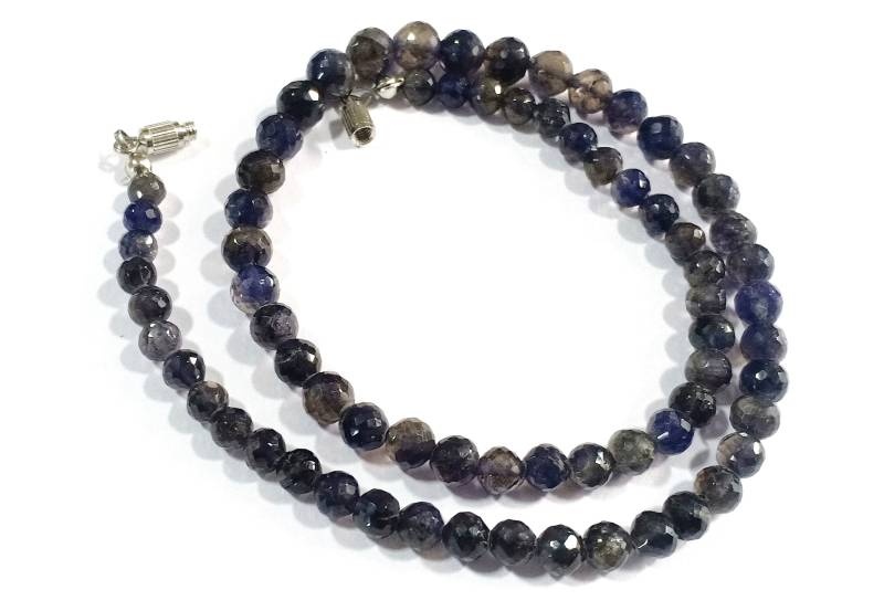 Iolith Perlen Halskette, Natürliche Schmuck 5-7 Mm Facettierte Halskette von LatestBeadsJewellery
