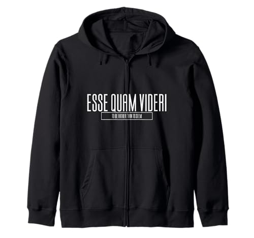 Esse Quan Videri to Be Rather Than to Seem Männer Frauen Geschenk Kapuzenjacke Esse Quan Videri to Be Rather Than to Seem Männer Frauen Geschenk Kapuzenjacke von Latin Classical Quotes