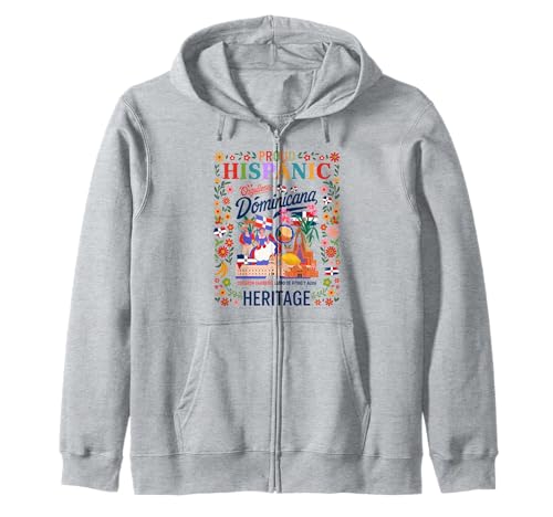 Dominikanische hispanische Erbe Monatsflagge Frauen Idee Dominicano Kapuzenjacke Dominikanische hispanische Erbe Monatsflagge Frauen Idee Dominicano Kapuzenjacke von Latin Hispanic Heritage Kids Idea For Boys & Girls