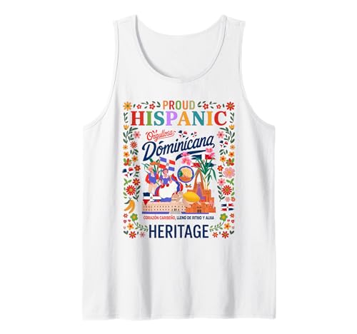 Dominikanische hispanische Erbe Monatsflagge Frauen Idee Dominicano Tank Top Dominikanische hispanische Erbe Monatsflagge Frauen Idee Dominicano Tank Top von Latin Hispanic Heritage Kids Idea For Boys & Girls