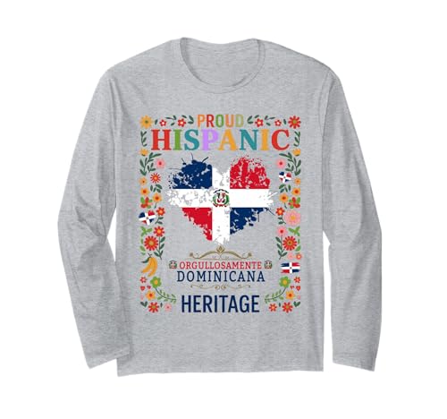 Dominikanische Republik Idea Kids & Herencia Hispánica Dominicana Langarmshirt Dominikanische Republik Idea Kids & Herencia Hispánica Dominicana Langarmshirt von Latin Hispanic Heritage Month Ideas For Women