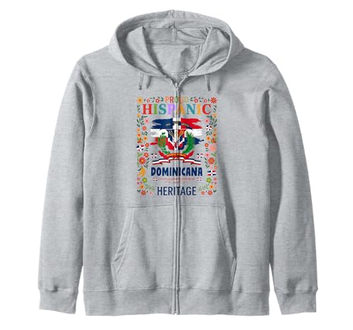 Dominikanische Republik Frauen Idee Herencia Hispánica Dominicana Kapuzenjacke von Latin Hispanic Heritage Month Kids & Toddler Ideas