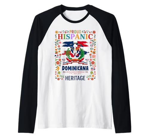 Dominikanische Republik Frauen Idee Herencia Hispánica Dominicana Raglan Dominikanische Republik Frauen Idee Herencia Hispánica Dominicana Raglan von Latin Hispanic Heritage Month Kids & Toddler Ideas