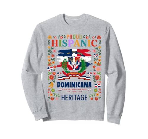 Dominikanische Republik Frauen Idee Herencia Hispánica Dominicana Sweatshirt Dominikanische Republik Frauen Idee Herencia Hispánica Dominicana Sweatshirt von Latin Hispanic Heritage Month Kids & Toddler Ideas