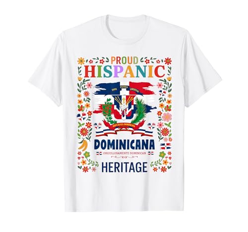 Dominikanische Republik Frauen Idee Herencia Hispánica Dominicana T-Shirt von Latin Hispanic Heritage Month Kids & Toddler Ideas