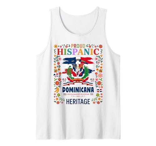 Dominikanische Republik Frauen Idee Herencia Hispánica Dominicana Tank Top Dominikanische Republik Frauen Idee Herencia Hispánica Dominicana Tank Top von Latin Hispanic Heritage Month Kids & Toddler Ideas