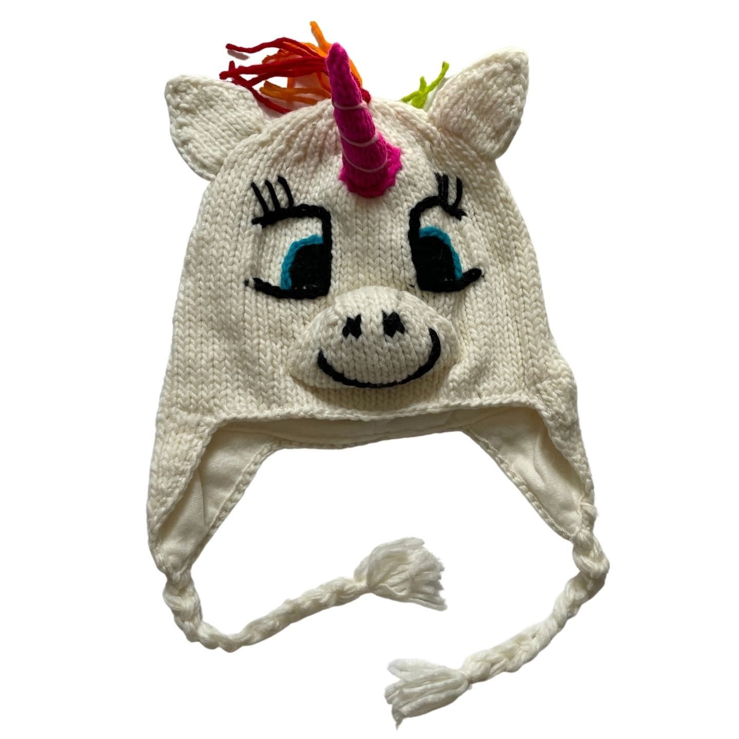 Muttertag Geschenk Hut Für Kinder Einhorn Mütze Damen Hüte Ausgestattet Niedliche Wollige Wintermütze Tier Strickmütze Skimütze von LatinAmericanBoutiq