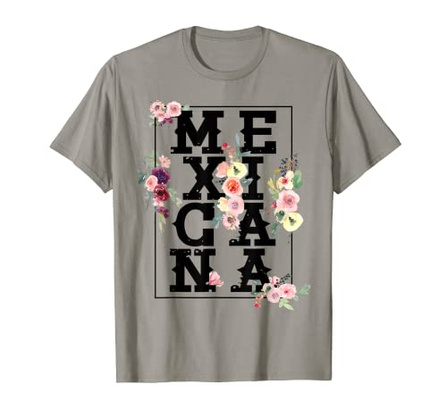 Mexicana Woman Design Floral Hispanic Womens Latina Mexicana T-Shirt Mexicana Woman Design Floral Hispanic Womens Latina Mexicana T-Shirt von Latina AF La SUDAMERICANA Madre