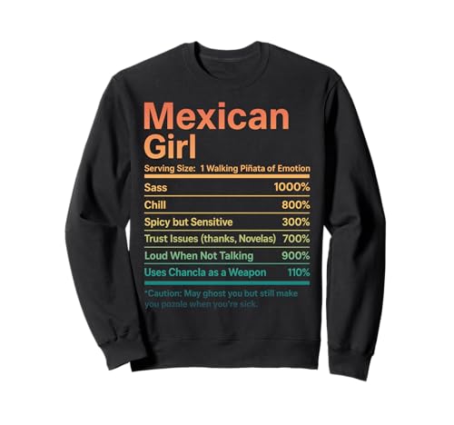 Lustiges Latina-mexikanisches Mädchen, stolze mexikanische Wurzeln Sweatshirt Lustiges Latina-mexikanisches Mädchen, stolze mexikanische Wurzeln Sweatshirt von Latina Gifts Celebrating Mexican Heritage Culture