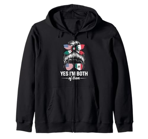 Lustige Patriotische Brötchenbrille Mexikanischer amerikanischer Stolz Frauen Kapuzenjacke Lustige Patriotische Brötchenbrille Mexikanischer amerikanischer Stolz Frauen Kapuzenjacke von Latina Heritage Culture Nationality USA Mexico