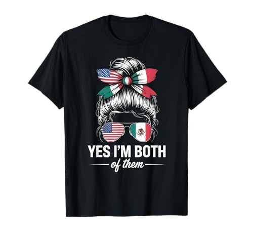 Lustige Patriotische Brötchenbrille Mexikanischer amerikanischer Stolz Frauen T-Shirt Lustige Patriotische Brötchenbrille Mexikanischer amerikanischer Stolz Frauen T-Shirt von Latina Heritage Culture Nationality USA Mexico