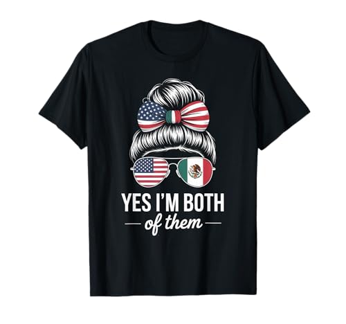 Lustige Patriotische Brötchenbrille Mexikanischer amerikanischer Stolz Frauen T-Shirt Lustige Patriotische Brötchenbrille Mexikanischer amerikanischer Stolz Frauen T-Shirt von Latina Heritage Culture Nationality USA Mexico