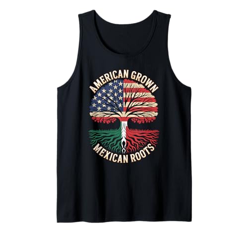 Spruch Amerika mit mexikanischen Teilen Lustige Flagge Kunst Frauen Männer Tank Top Spruch Amerika mit mexikanischen Teilen Lustige Flagge Kunst Frauen Männer Tank Top von Latino American Love Bicultural Heritage Family