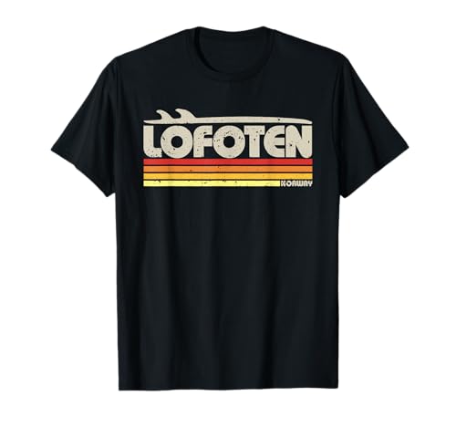 LatitudeZero Damen Retro T-Shirt Schwarz Kurzarm S Crew-Ausschnitt Small Klassisch geschnitten, doppelt genähter Saum mit Retro-Design von LatitudeZero