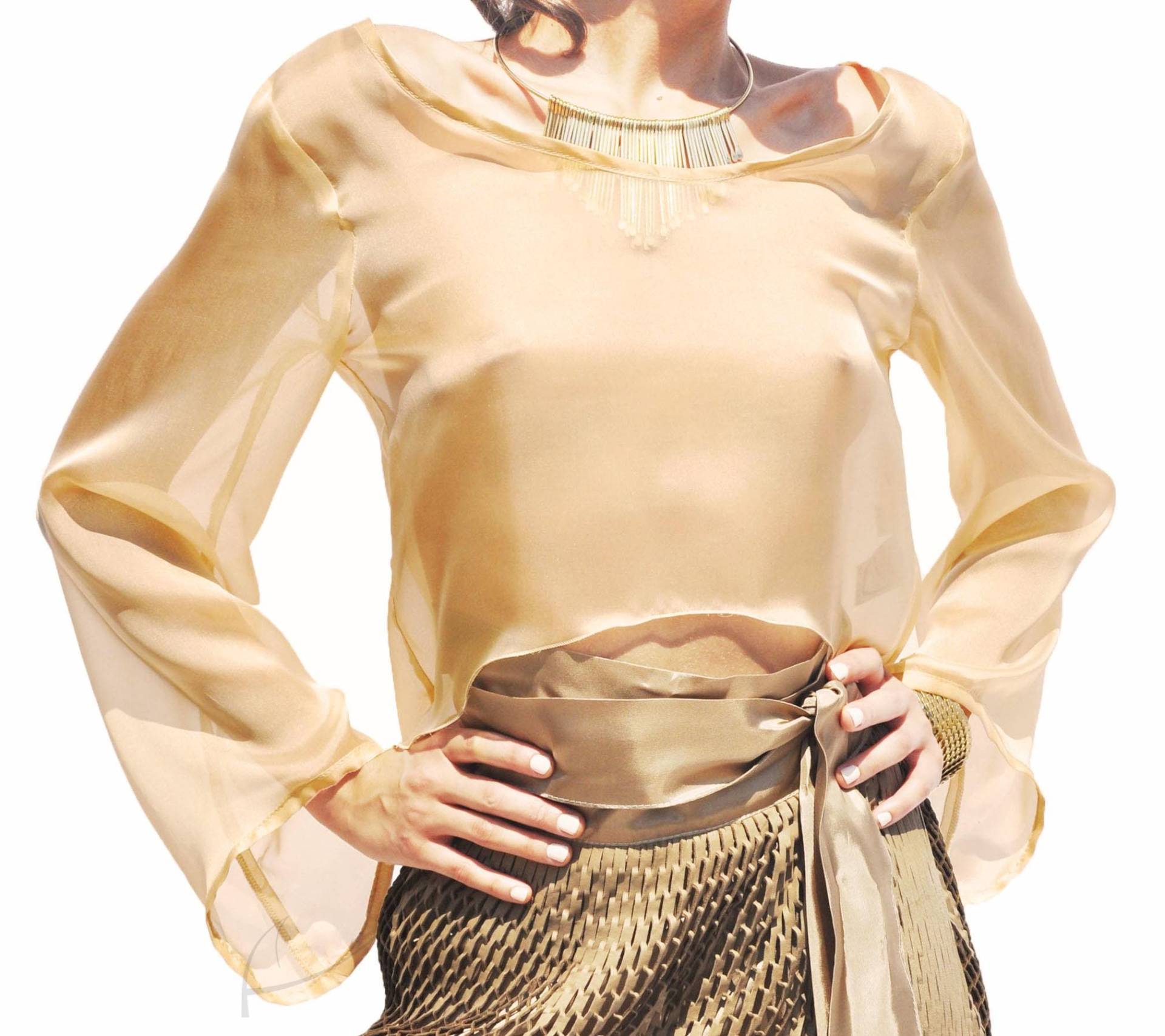 Seidenbluse von Latkafashion