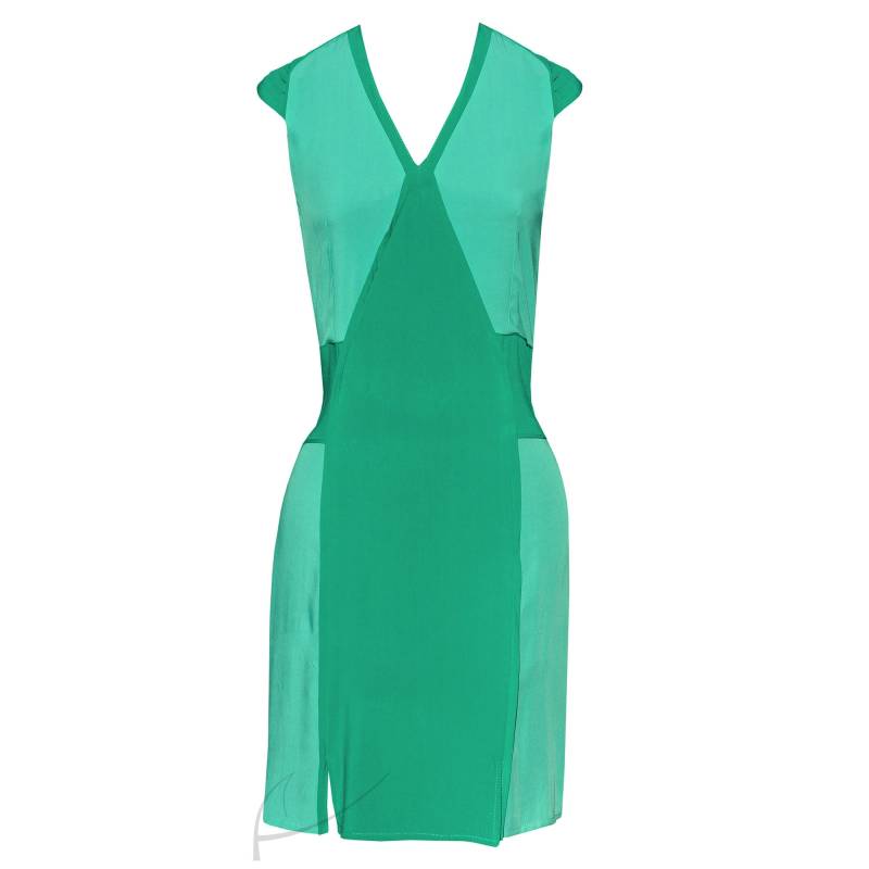 Mint - Und Smaragdgrünes Kleid von Latkafashion
