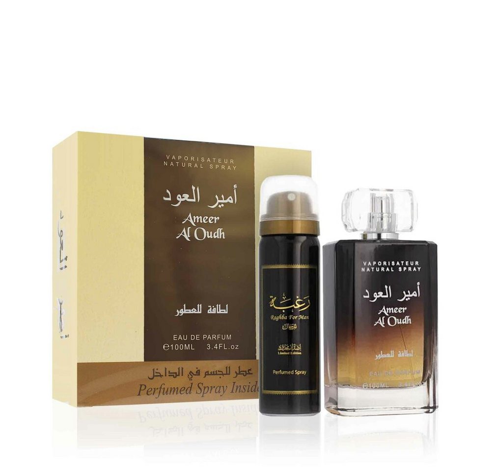 Lattafa Duft-Set Ameer Al Oudh 3 4 Oz EdP 1 7 Oz Parfümiertes Spray Geschenkset Lattafa Duft-Set Ameer Al Oudh 3 4 Oz EdP 1 7 Oz Parfümiertes Spray Geschenkset von Lattafa