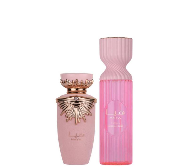 Lattafa Duft-Set Haya Parfum 100 ml & Body Mist 250 ml, 2-tlg. von Lattafa