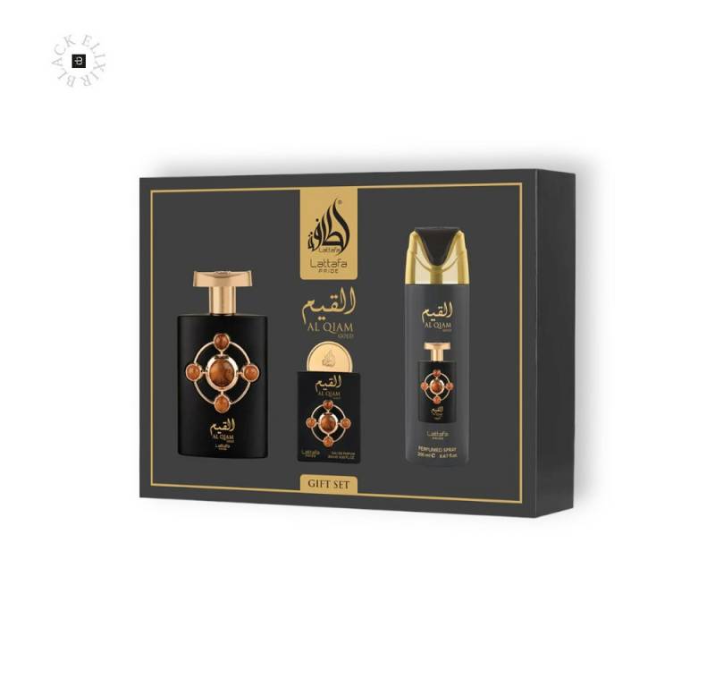 Lattafa Duft-Set Lattafa Pride Al Qiam Gold Giftset EDP 100ML+ EDP 20ML + PERFUMED von Lattafa