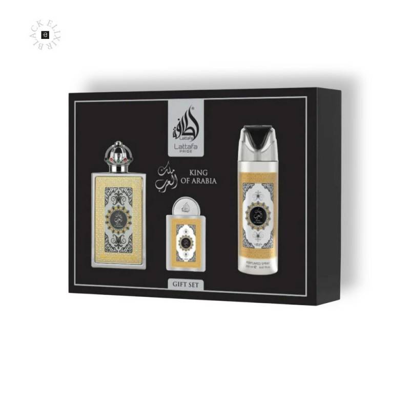 Lattafa Duft-Set Lattafa Pride King of Arabia Giftset EDP 100ML + EDP 20ML + PERFUMED von Lattafa
