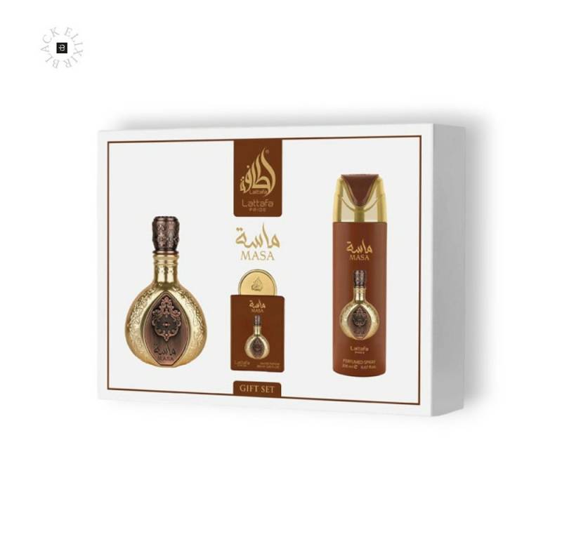 Lattafa Duft-Set Lattafa Pride Masa Giftset 100ml edp + 20ml edp + spray 200ml von Lattafa