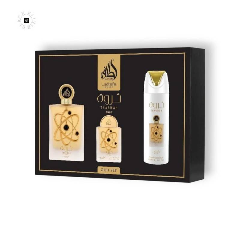 Lattafa Duft-Set Lattafa Tharwah Gold Eau de Parfum Set von Lattafa