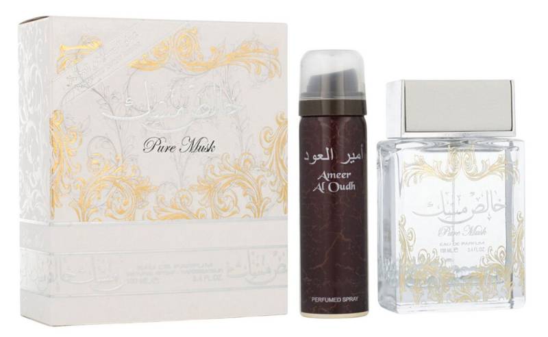 Lattafa Duft-Set Pure Musk Männer Geschenkset EDPSpray, LATTAFA, Herrenparfüm, Glasflakon, Herrenduft, Deodorant von Lattafa