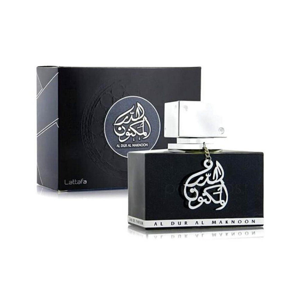 Lattafa Eau de Parfum Al Dur Al Maknoon Silver Jasmine Fruity Patchouli Ambery By 100ml Edp Lattafa Eau de Parfum Al Dur Al Maknoon Silver Jasmine Fruity Patchouli Ambery By 100ml Edp von Lattafa