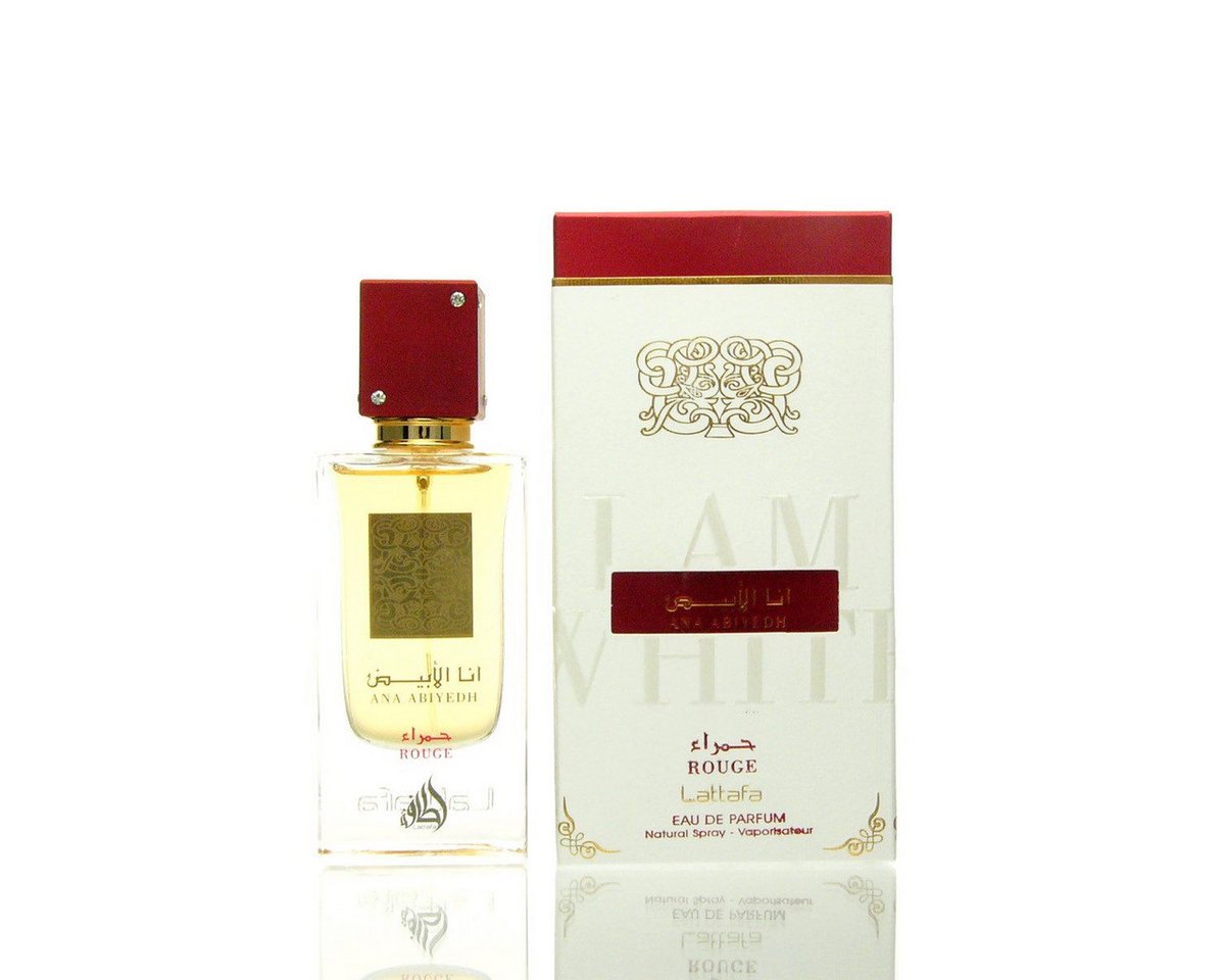 Lattafa Eau de Parfum Ana Abiyedh Rouge, Glasflakon, Parfüm EDP, Damenduft von Lattafa