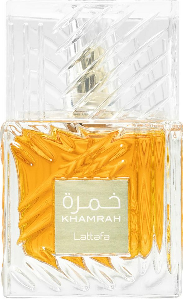 Lattafa Eau de Parfum Khamrah Damen & Herren Unisex EDP Spray, LATTAFA, Damenparfüm, Glasflakon, Herrenparfüm, Unisexduft von Lattafa