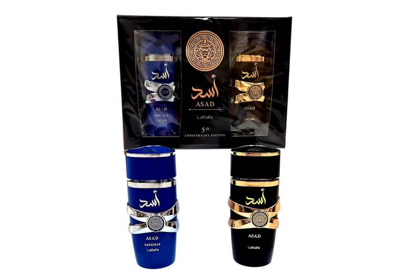 Lattafa Eau de Parfum Lattafa Asad und Asad Zanzibar SET Eau de Parfum 2x100 ml, 2-tlg. von Lattafa