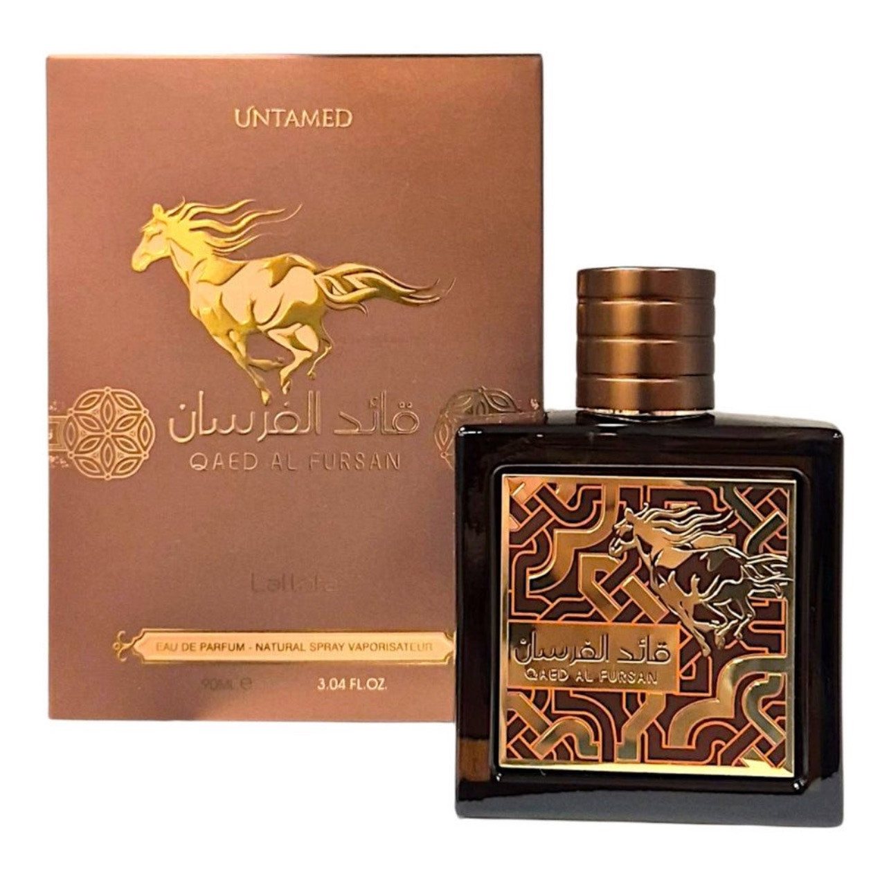 Lattafa Eau de Parfum Qaed Al Fursan Untamed Eau de Parfum, 100 ml, Herrenduft, Starkes Sillage, Hohe Haltbarkeit von Lattafa