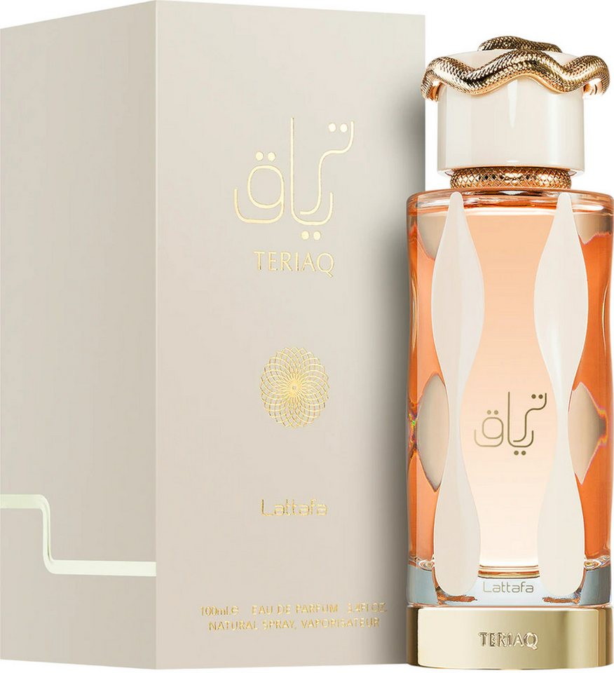 Lattafa Eau de Parfum Teriaq Damen & Herren Unisex EDP Spray, LATTAFA, Damenparfüm, Glasflakon, Herrenparfüm, Unisexduft von Lattafa