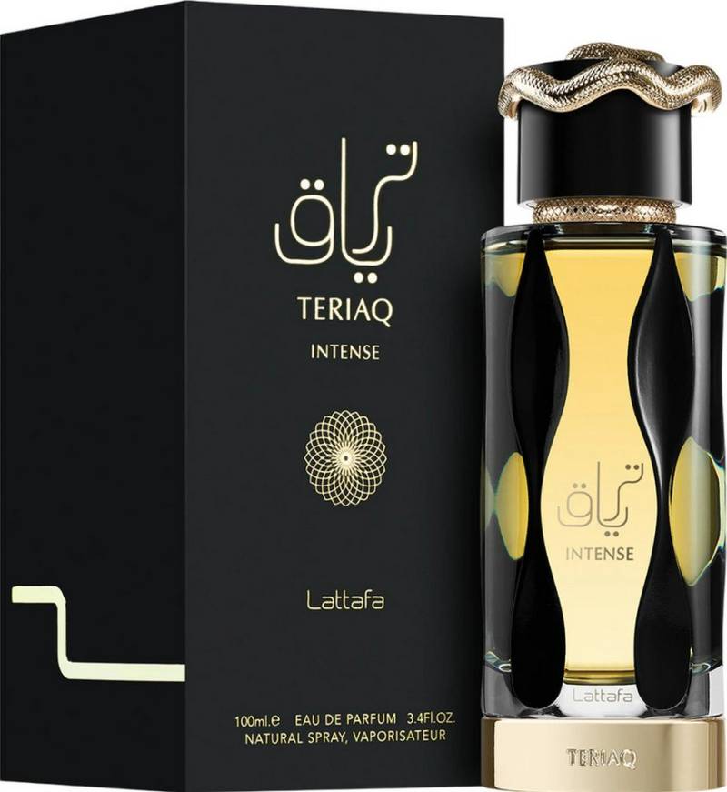 Lattafa Eau de Parfum Teriaq Intense Damen & Herren Unisex EDP Spray, LATTAFA, Damenparfüm, Glasflakon, Herrenparfüm, Unisexduft von Lattafa