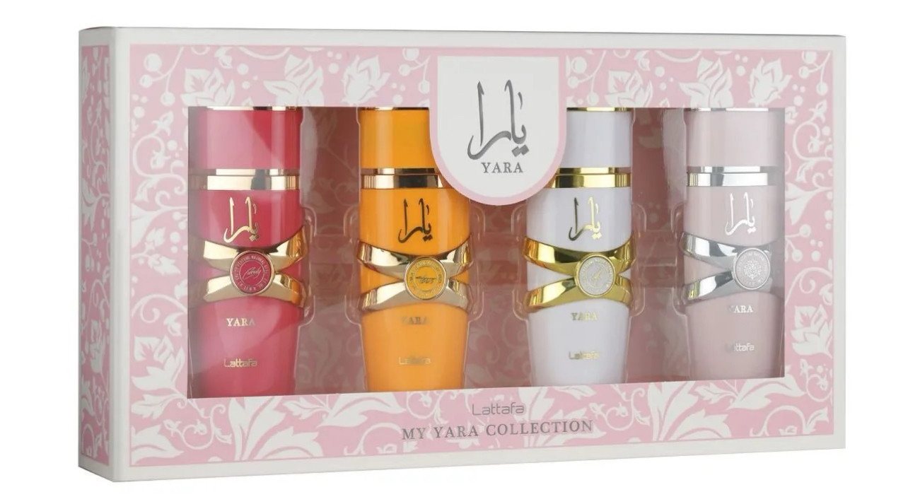 Lattafa Eau de Parfum Yara Set Mini 100ml (4x25ml) Eau de Parfum, My Yara Collection von Lattafa