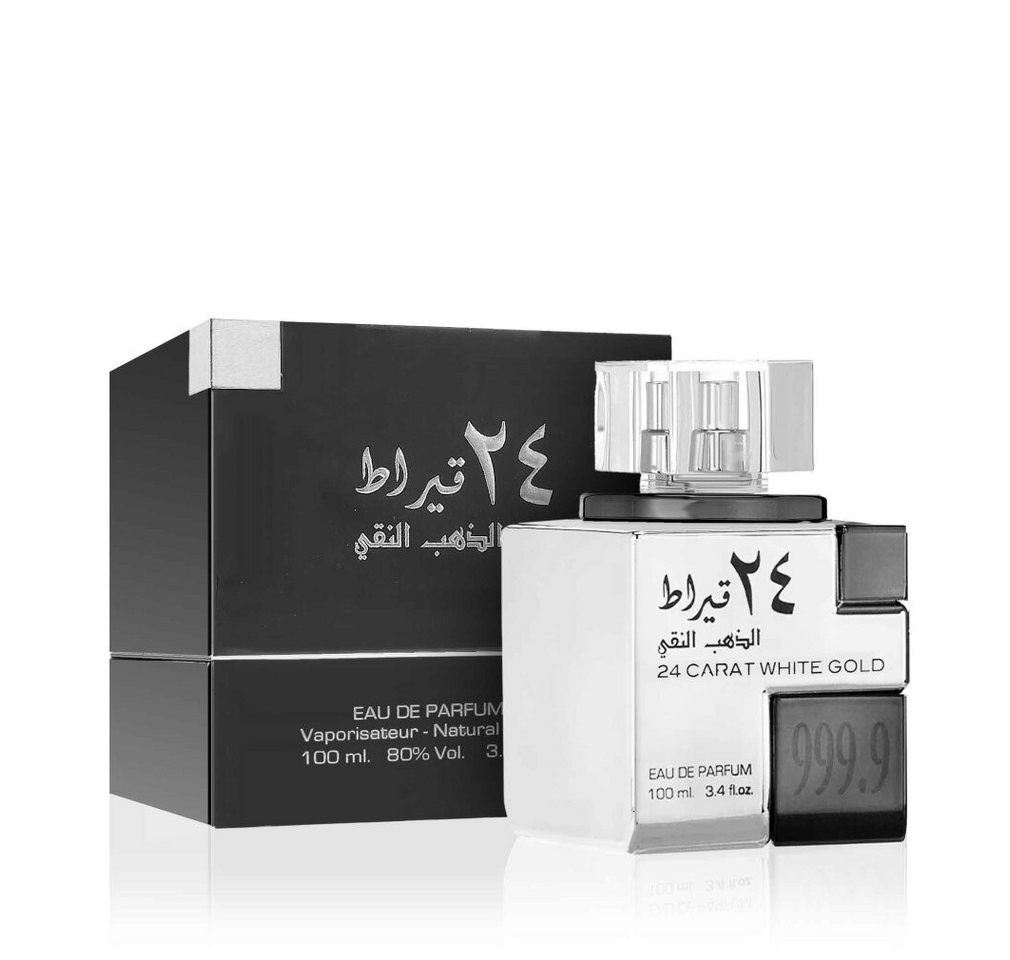 Lattafa Körperpflegeduft 24 Carat White Gold Eau de Parfum 100ml Lattafa Körperpflegeduft 24 Carat White Gold Eau de Parfum 100ml von Lattafa