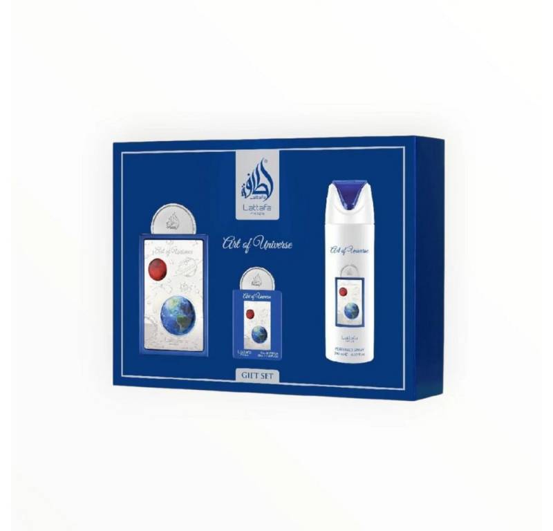 Lattafa Duft-Set Kunst des Universums, Elegantes Duftset für Männer mit frischer, warmer und maskuliner Note von Lattafa
