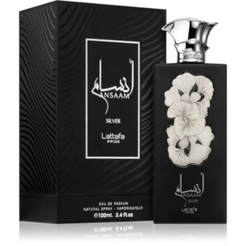 Lattafa Pride, Ansaam Silver, Eau de Parfum, Unisexduft, 100 ml von Lattafa