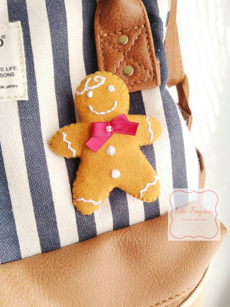 Filz Lebkuchenmann Brosche, Lebkuchen, Entzückend, Weihnachten, Handgemachte Brosche Filz Lebkuchenmann Brosche, Lebkuchen, Entzückend, Weihnachten, Handgemachte Brosche von LatteFragolina