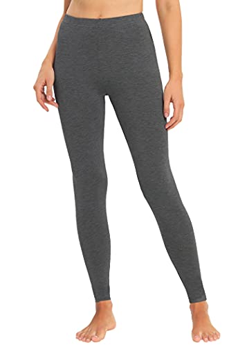 Latuza Damen Bambus Viskose Soft Lounge Pyjama Leggings, Dunkelgrau, S von Latuza