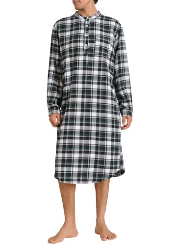 Latuza Herren Langarm Baumwolle Flanell Nachthemd, Schwarz & Grün, XXX-Large Latuza Herren Langarm Baumwolle Flanell Nachthemd, Schwarz & Grün, XXX-Large von Latuza